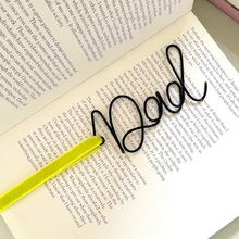 Load image into Gallery viewer, Personalised Wire Gift Bookmark for Dad
