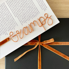 Load image into Gallery viewer, Personalised Wire Gift Bookmark for Grandad
